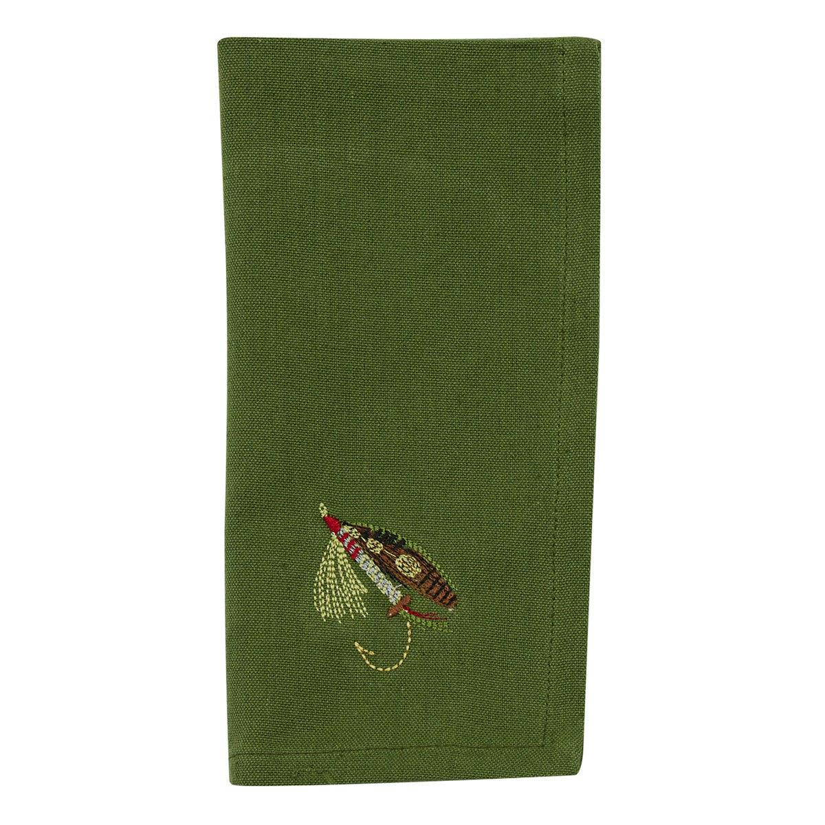 Fly Fishing Napkins - Set Of 12 Check Park Designs - The Fox Decor