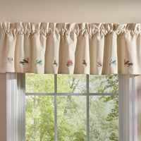 Thumbnail for Fly Fishing Lined Embroidered Valance 14