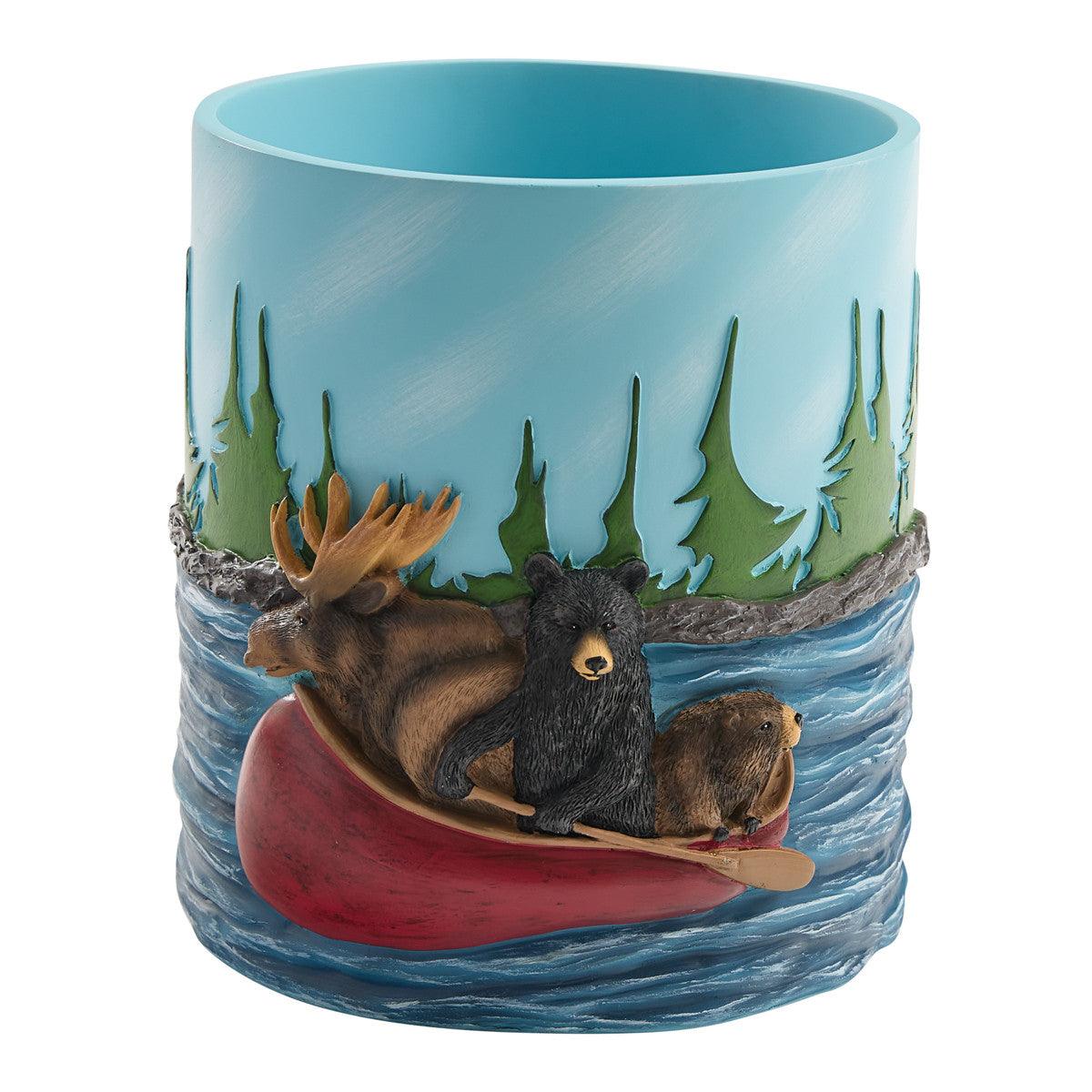 Summer Vacation Waste Basket - Set of 2 Park Designs - The Fox Decor