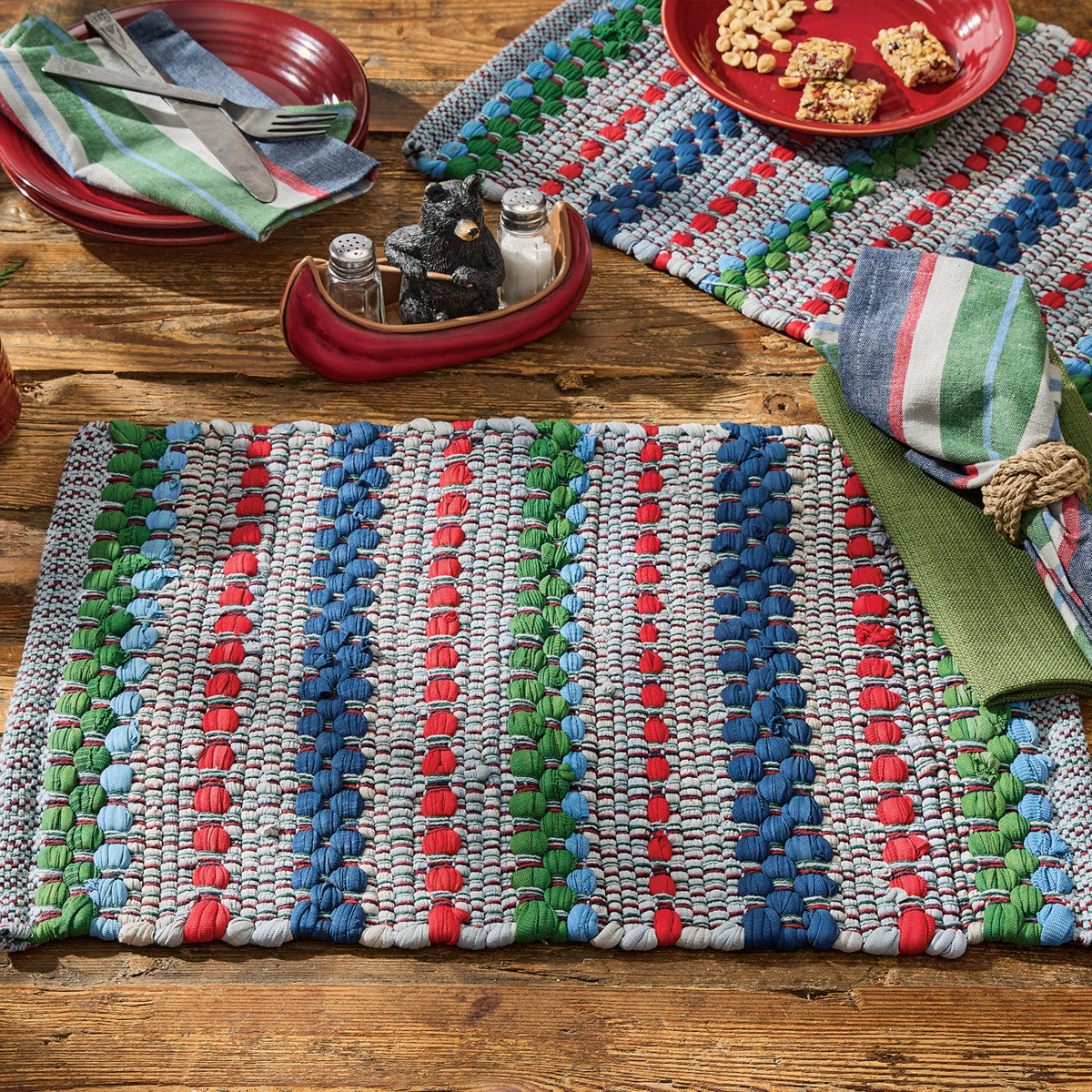 Boundary Waters Chindi Table Runner 36"L Set of 2  - Park Designs
