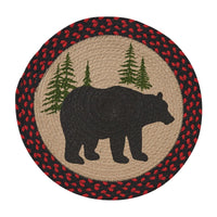 Black Bear Braided Placemat Set of 12 - Park Designs - The Fox Decor