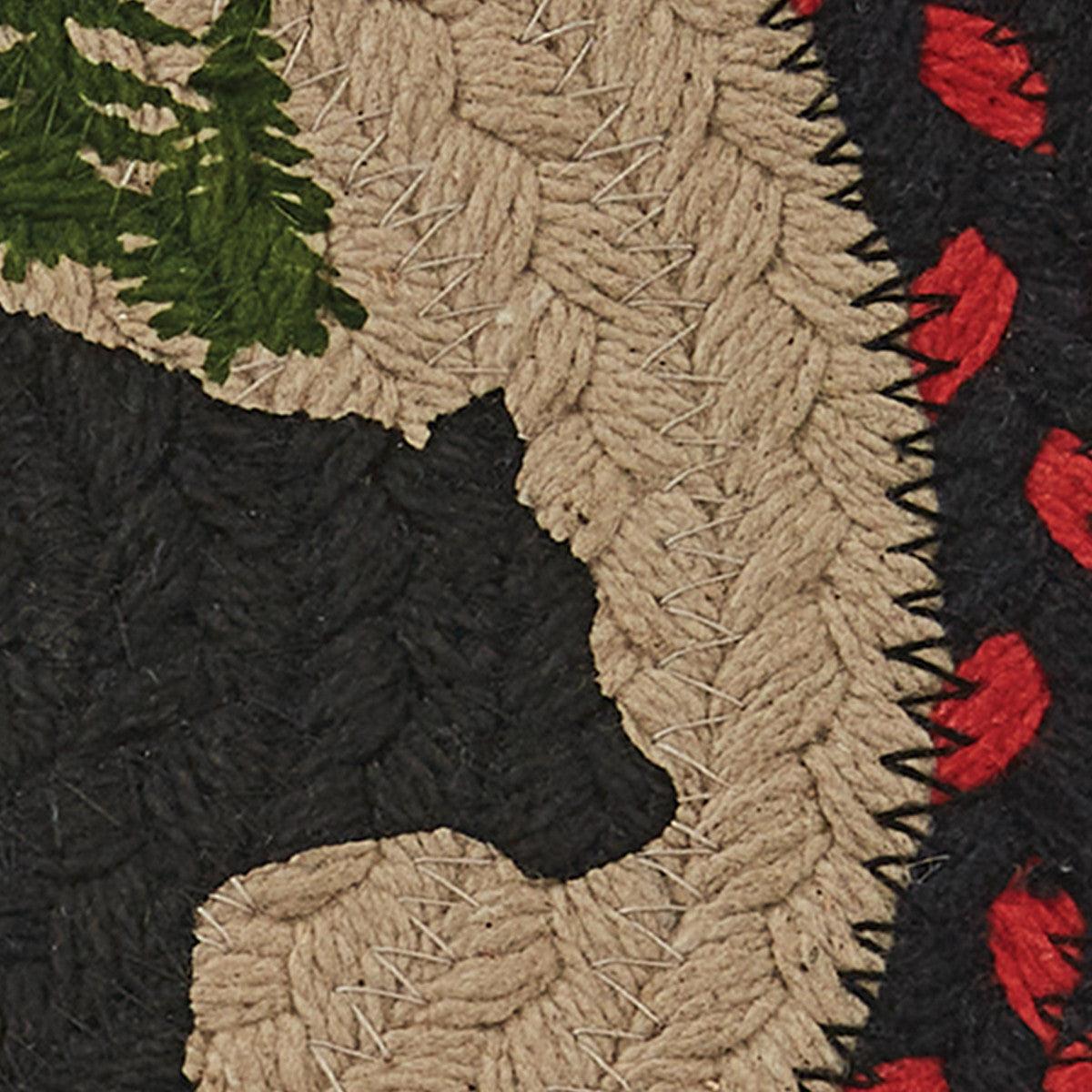Black Bear Braided Trivet Set of 6 - Park Designs - The Fox Decor