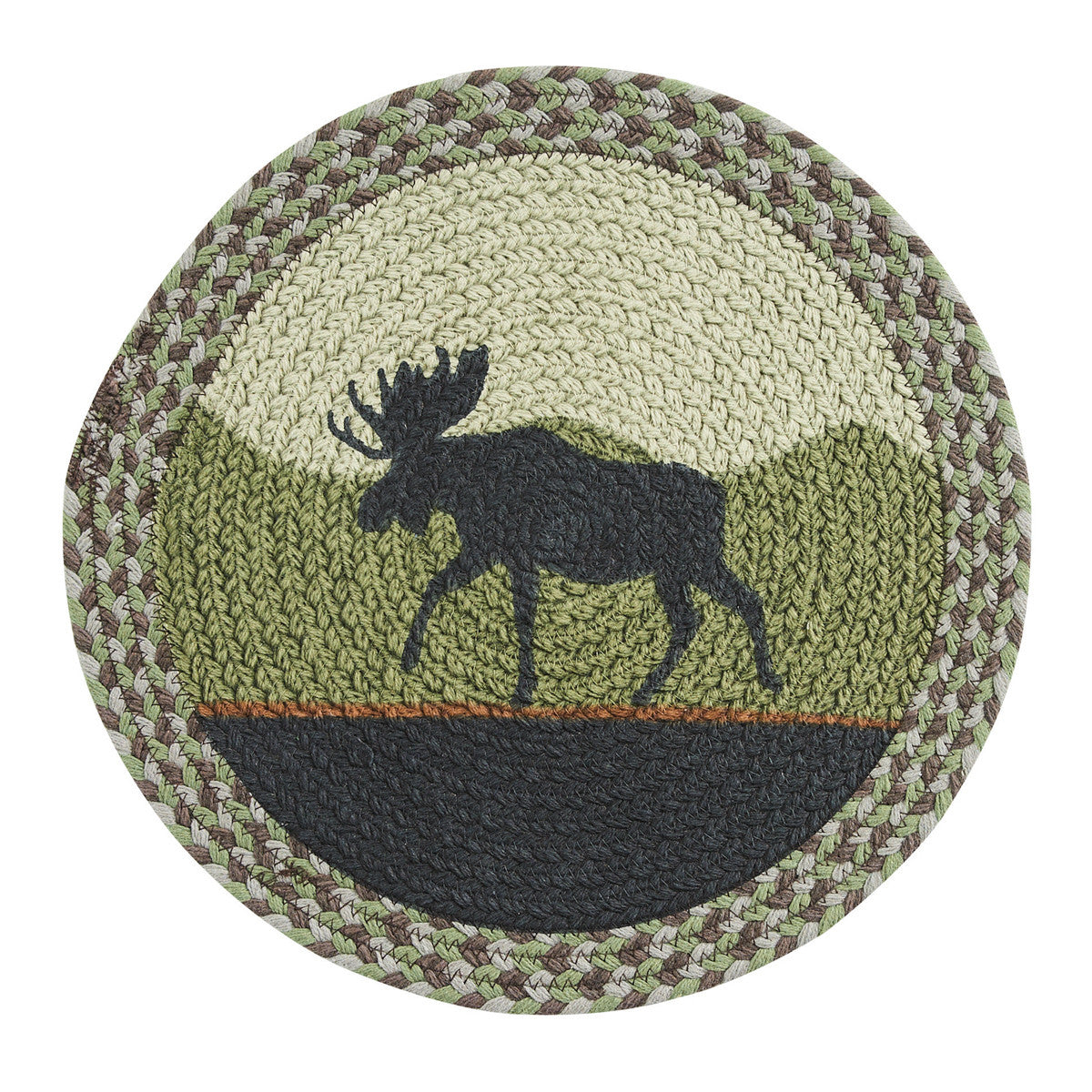 Moose Braided Placemat Set of 12 - Park Designs