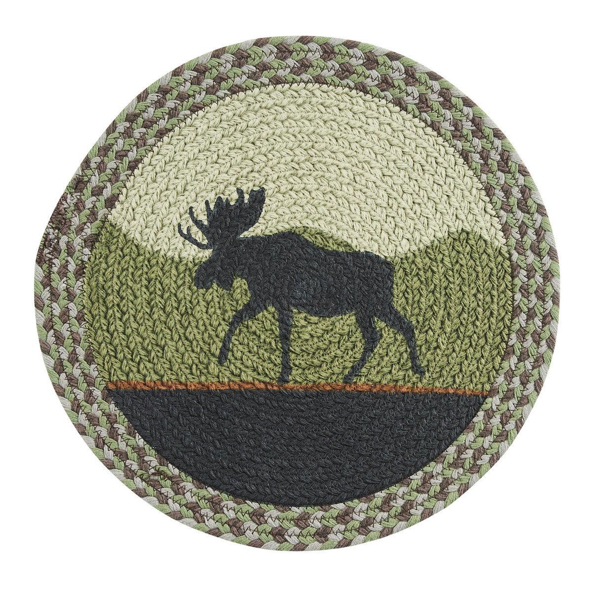 Moose Braided Placemat Set of 12 - Park Designs - The Fox Decor