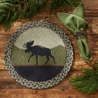 Thumbnail for Moose Braided Placemat Set of 12 - Park Designs