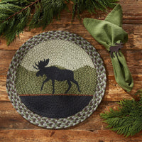 Thumbnail for Moose Braided Placemat Set of 12 - Park Designs