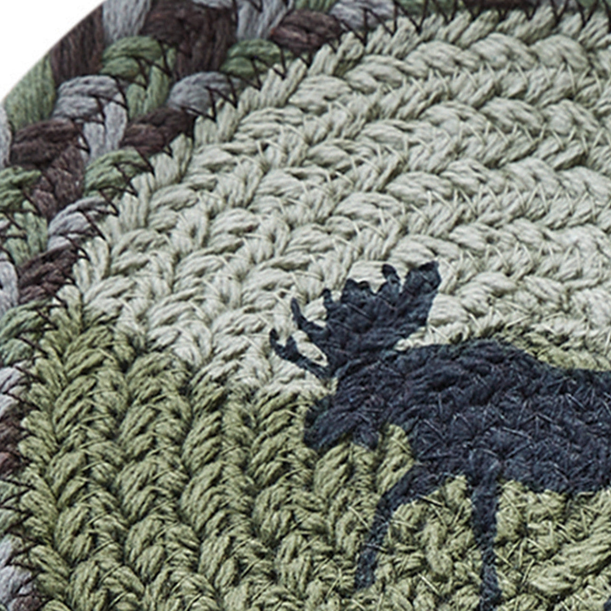 Moose Braided Trivet Set of 6 - Park Designs