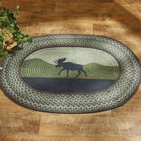 Moose Braided Rug 32