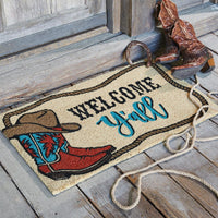 Welcome Y'all Door Mat Set of 2 - Park Designs - The Fox Decor