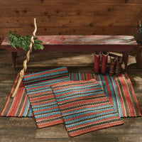 Santa Fe Chindi Rug Runner 2' x 6' - Set of 2 Park Designs - The Fox Decor