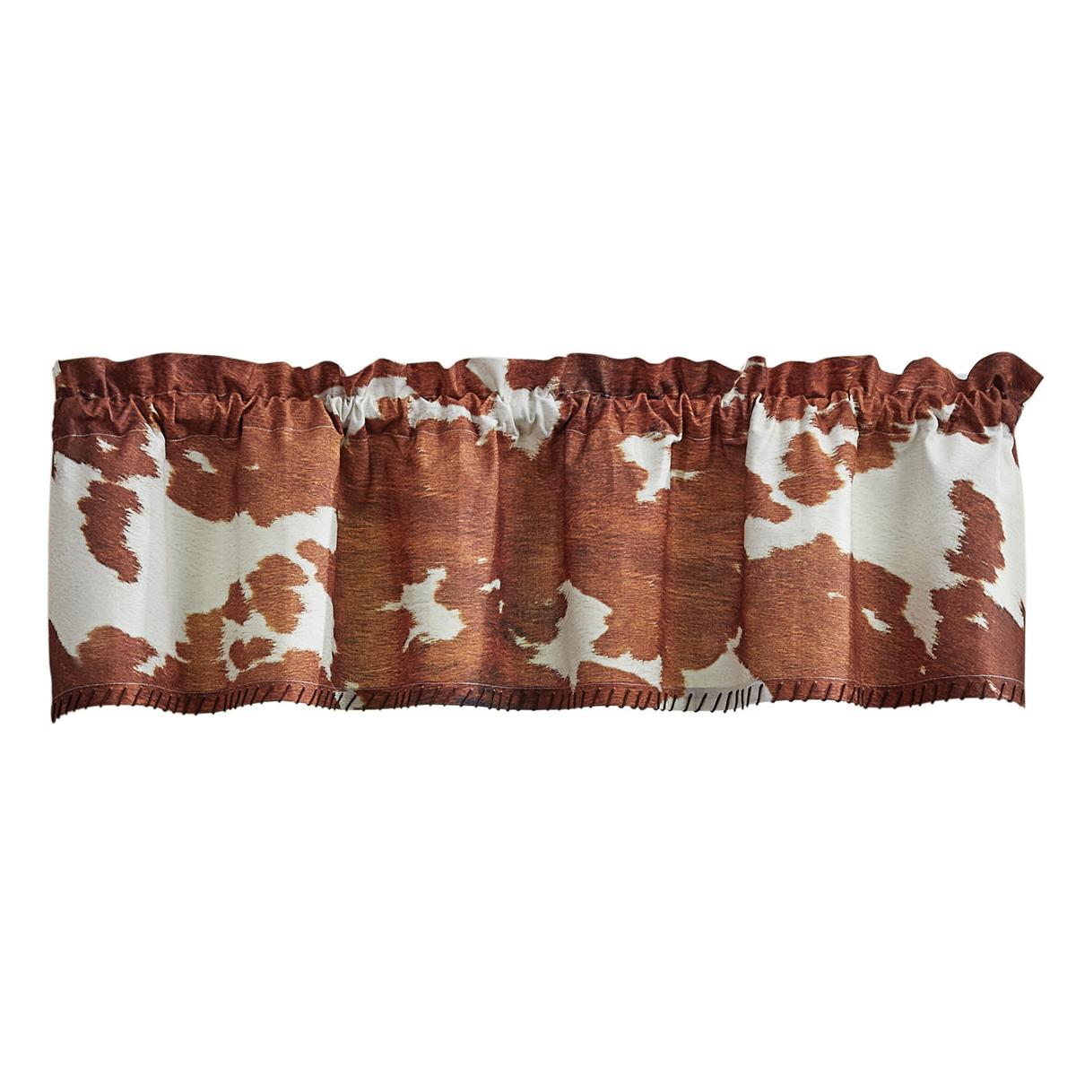 Cowhide Valance 14"L - Park Designs - The Fox Decor