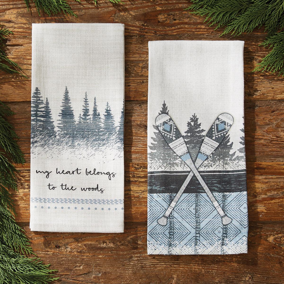 Into The Woods Decorative Dishtowel - Set of 6 Park Designs - The Fox Decor
