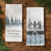 Into The Woods Decorative Dishtowel - Set of 6 Park Designs - The Fox Decor