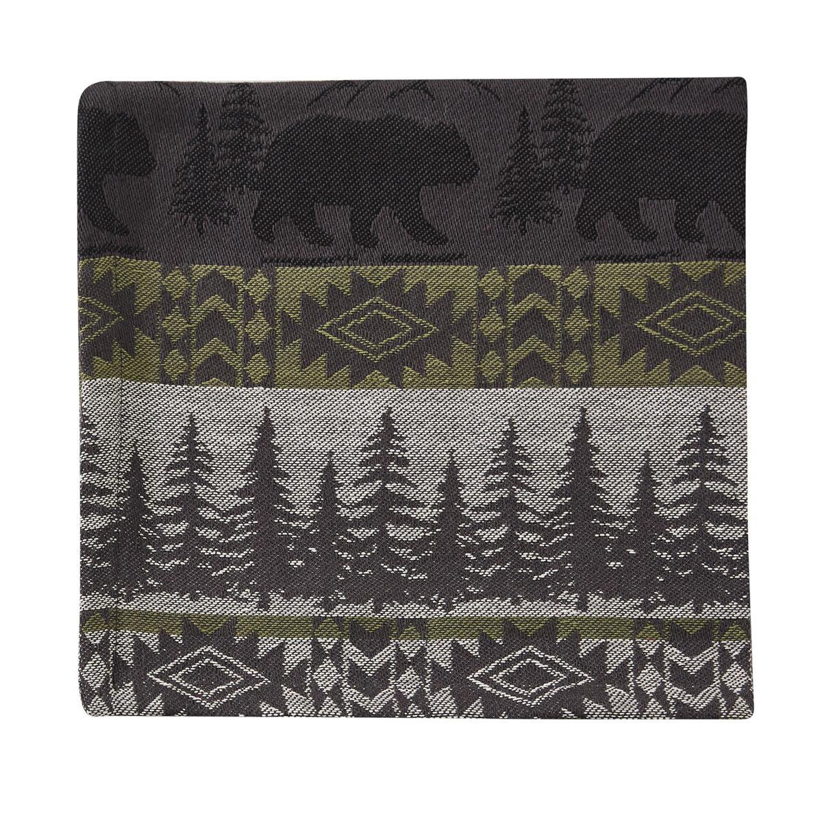 Green Mountain Bear Napkin - Set of 12 Park Designs - The Fox Decor