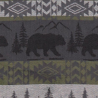 Green Mountain Bear Dishtowel - Set of 12 Park Designs - The Fox Decor