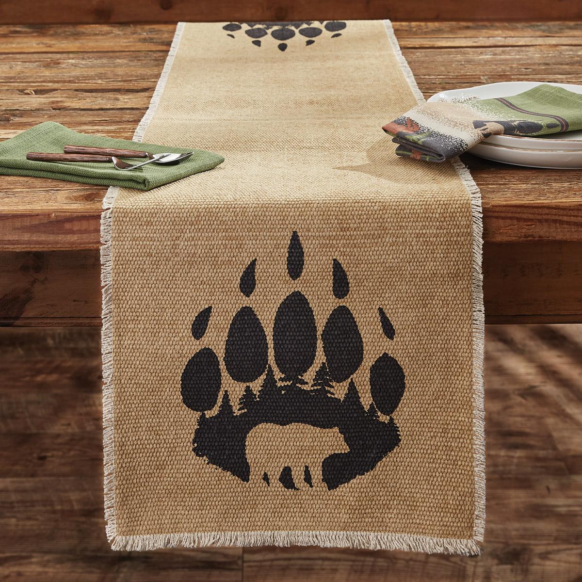 Bear Paw Table Runner 54" L - Park Designs - The Fox Decor
