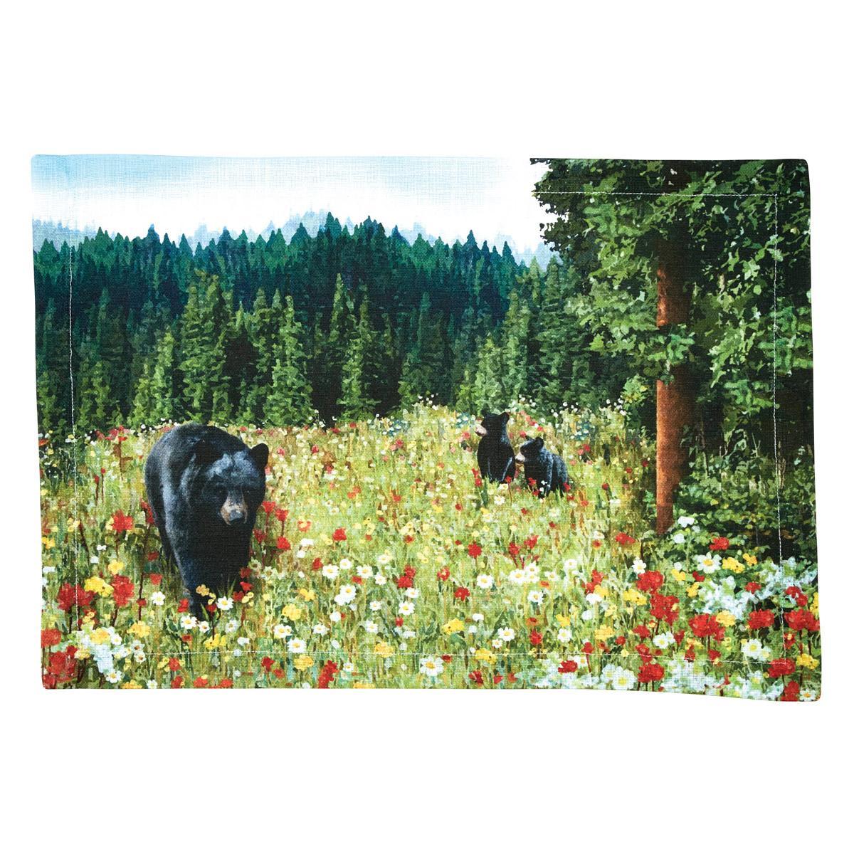 Hello Bear Placemat - Set of 6 Park Designs - The Fox Decor