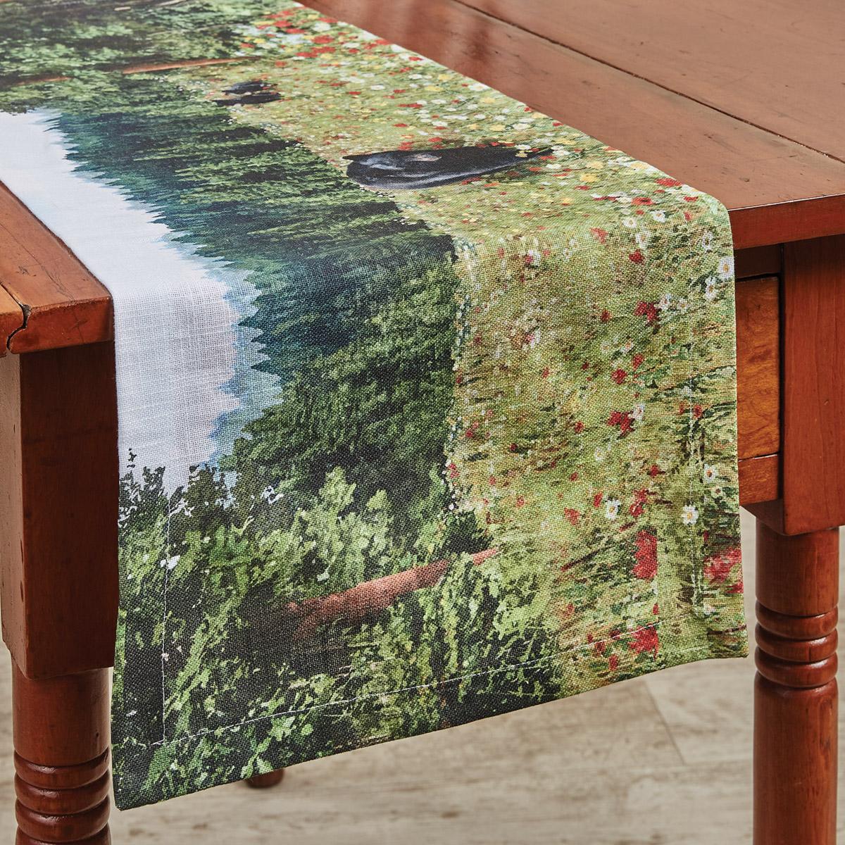 Hello Bear Table Runner 36" L - Set of Park Designs - The Fox Decor
