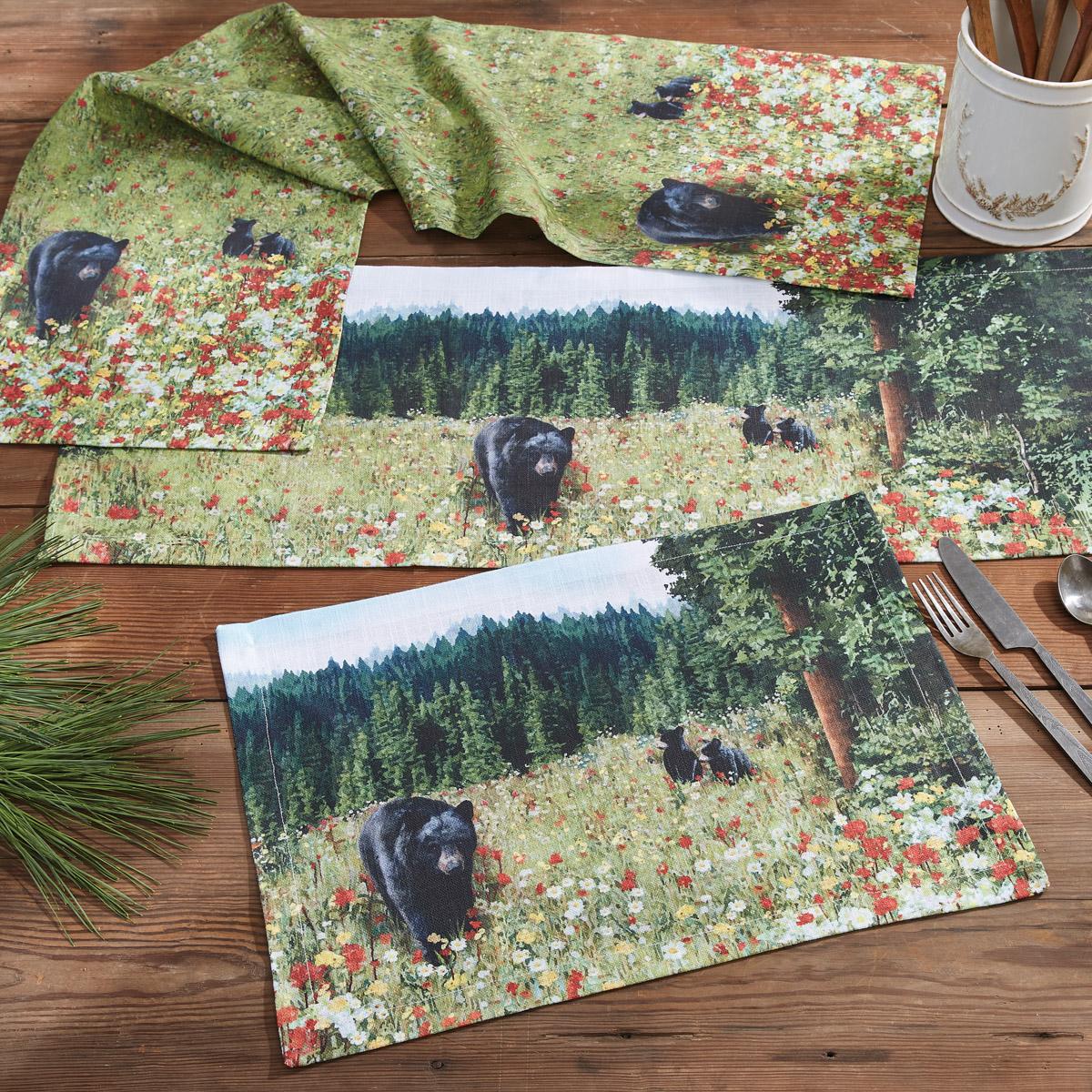 Hello Bear Table Runner 36" L - Set of Park Designs - The Fox Decor