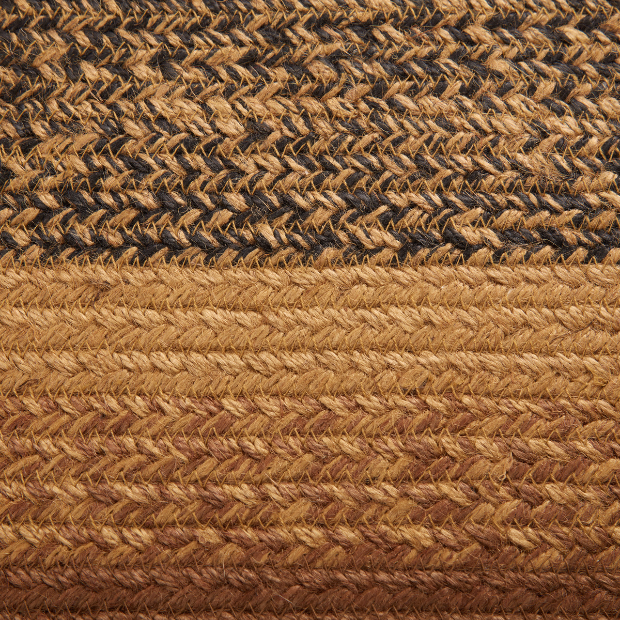 Kettle Grove Jute Braided Rug Oval 24"x36" with Rug Pad VHC Brands - The Fox Decor