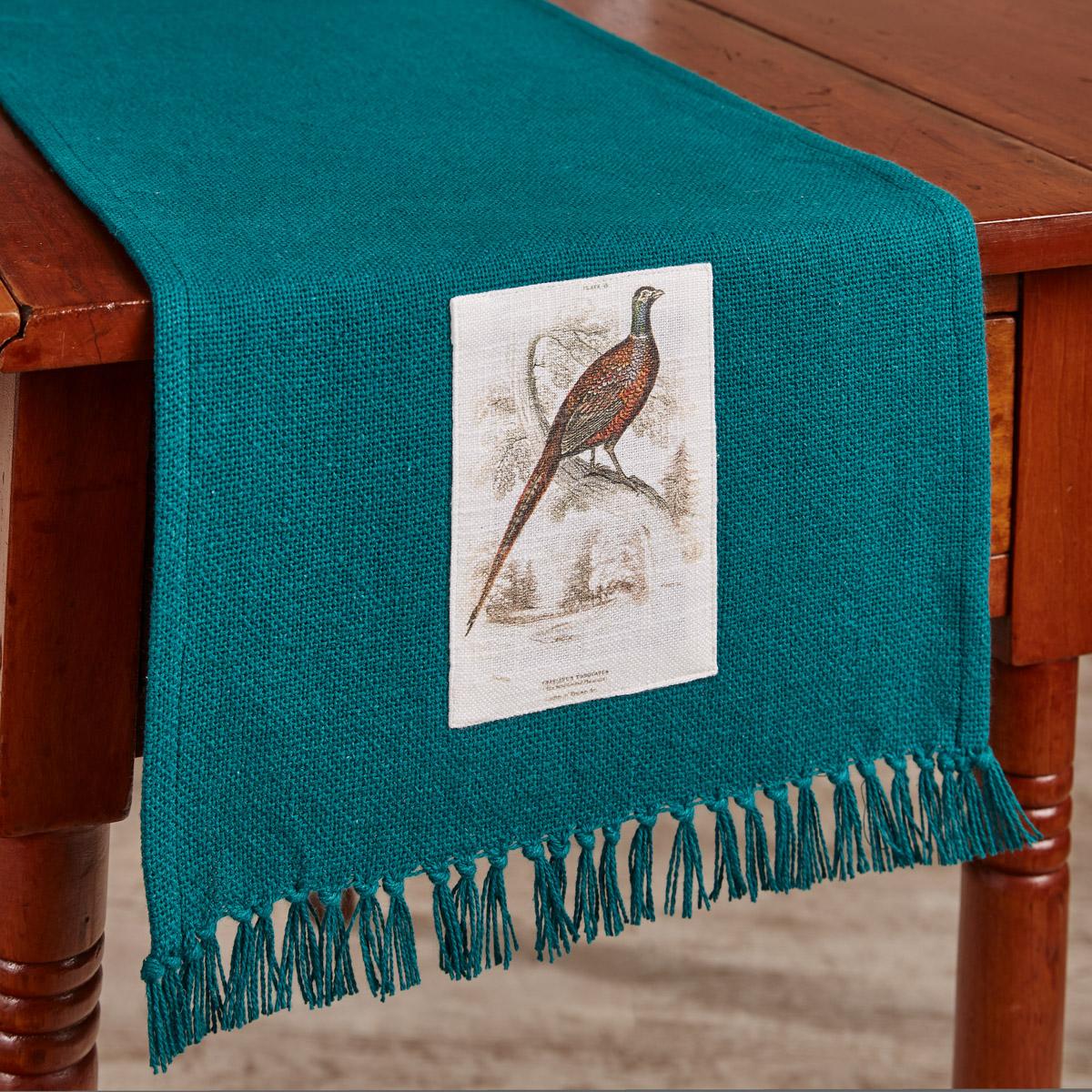 Pheasant Run Patch Table Runner 54"L - The Fox Decor