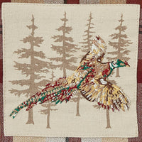 Gamekeeper Plaid Pheasant Embroidered Dishtowel - Set of 2 Park Designs - The Fox Decor