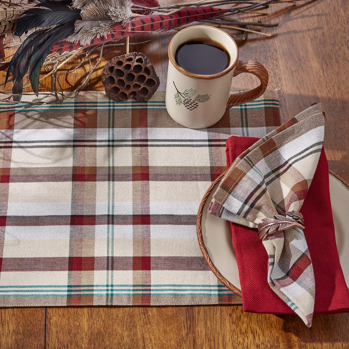 Gamekeeper Plaid Table Runner 36"L - Set of 2 Park Designs - The Fox Decor