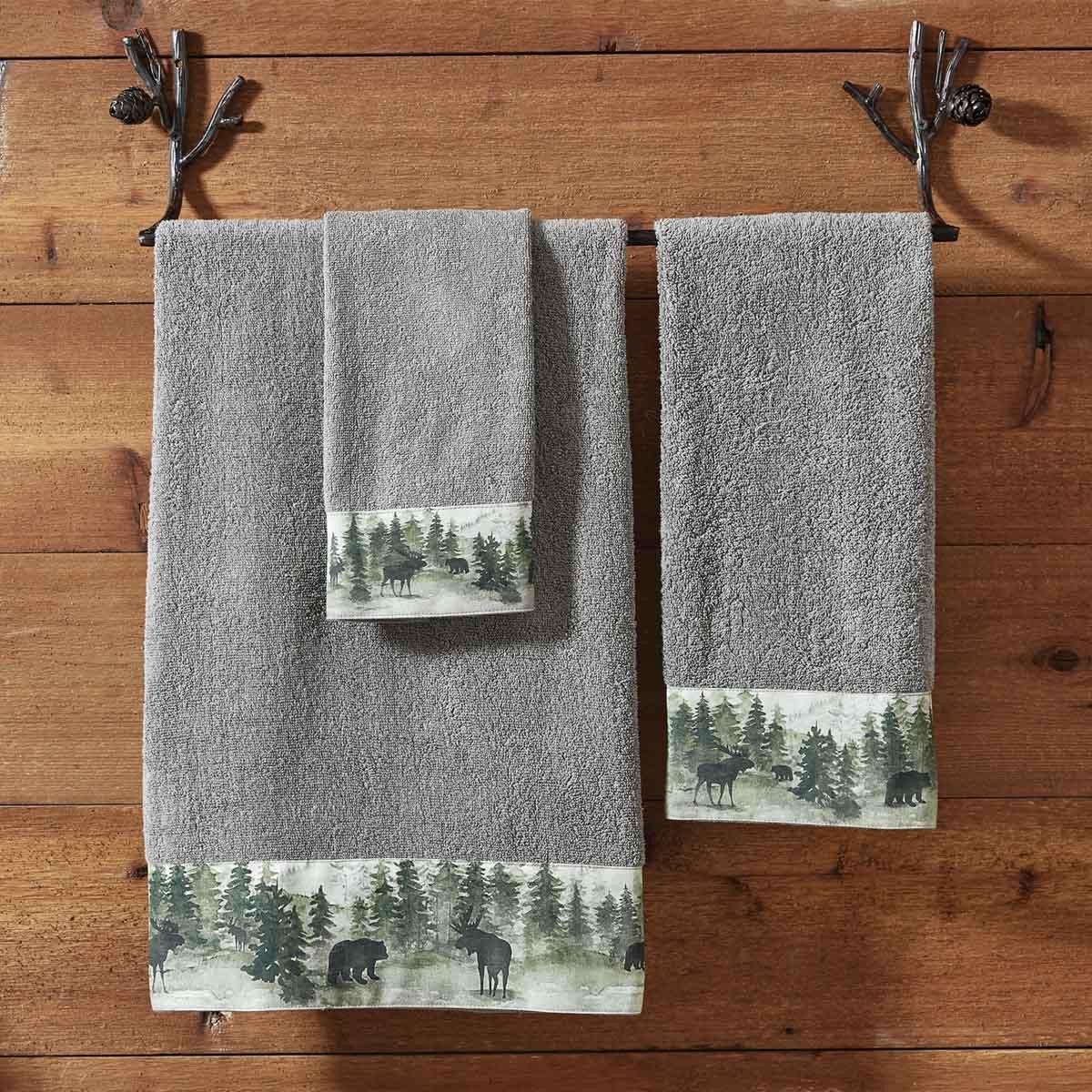 Watercolor Wildlife Bath Towel - Park Designs - The Fox Decor