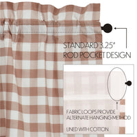 Thumbnail for Annie Buffalo Portabella Check Prairie Long Panel Set of 2 84x36x18 VHC Brands - The Fox Decor