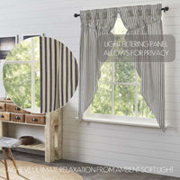 Thumbnail for Ashmont Ticking Stripe Prairie Short Panel Set of 2 63x36x18 VHC Brands - The Fox Decor