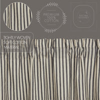 Thumbnail for Ashmont Ticking Stripe Prairie Short Panel Set of 2 63x36x18 VHC Brands