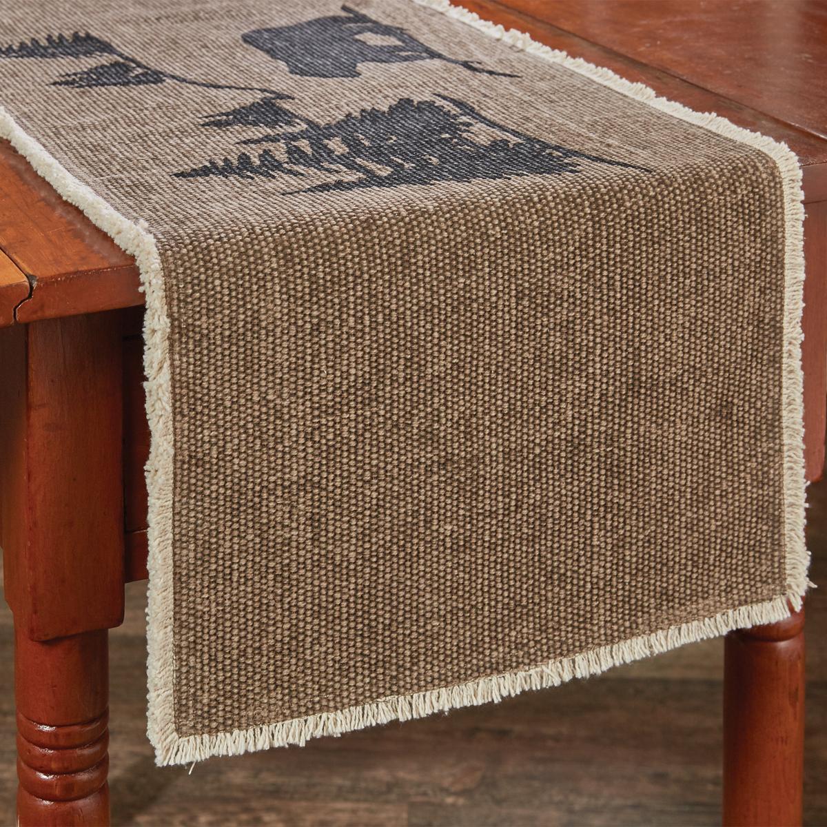 Bear Scene Table Runner - 36"L Park Designs - The Fox Decor