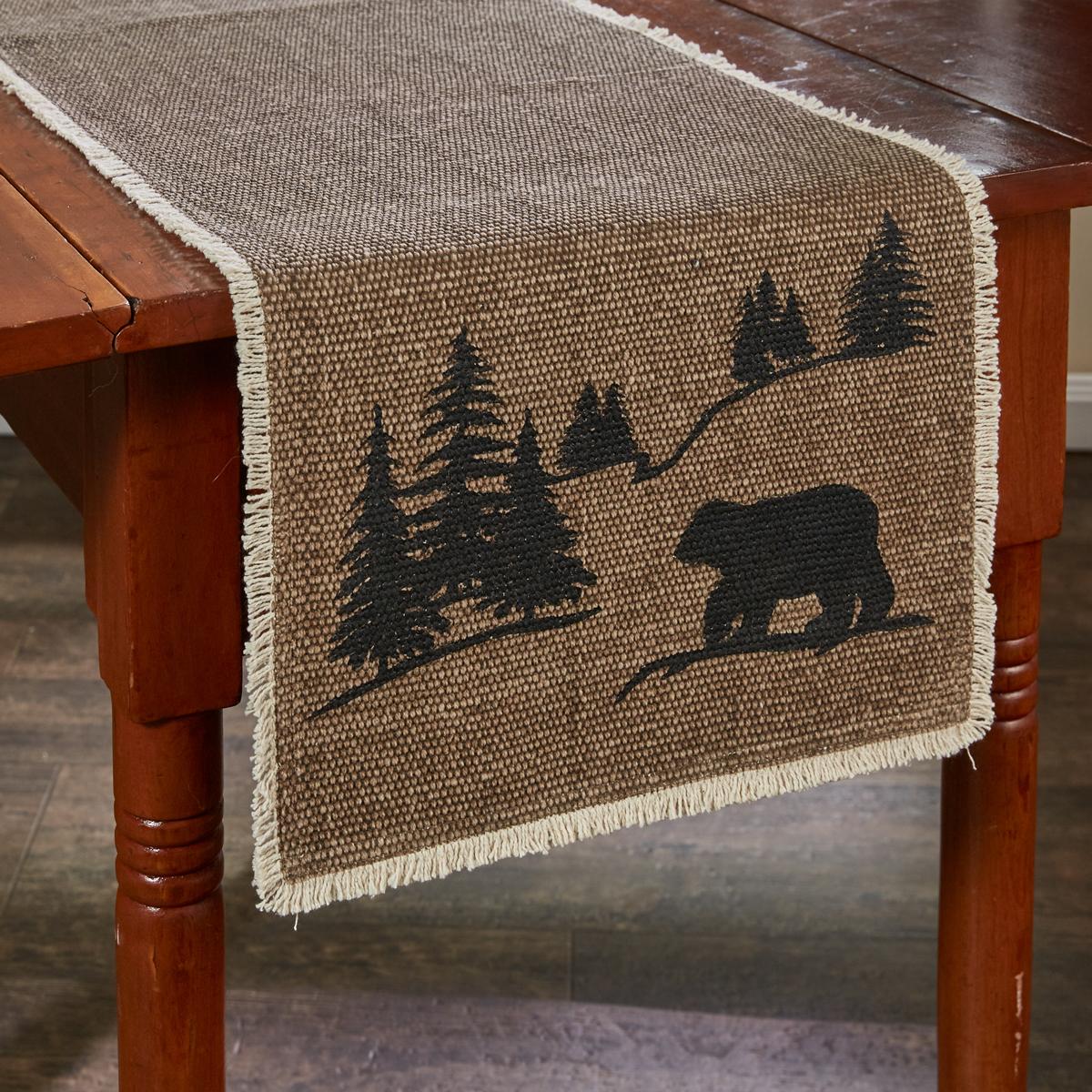 Bear Scene Table Runner - 54"L Park Designs - The Fox Decor
