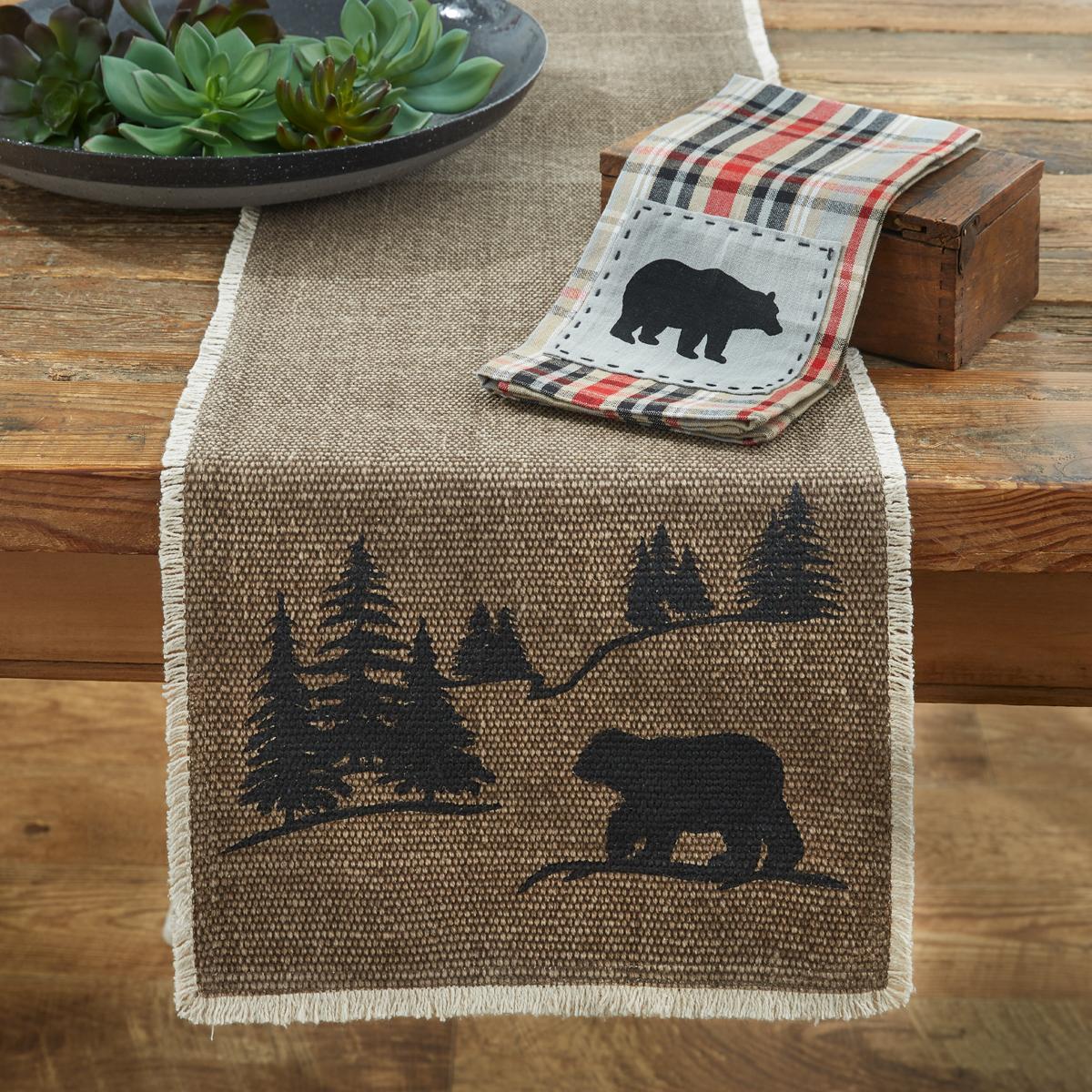 Bear Scene Table Runner - 54"L Park Designs - The Fox Decor