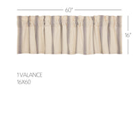 Thumbnail for Grace Grain Sack Stripe Valance 16x60 VHC Brands - The Fox Decor