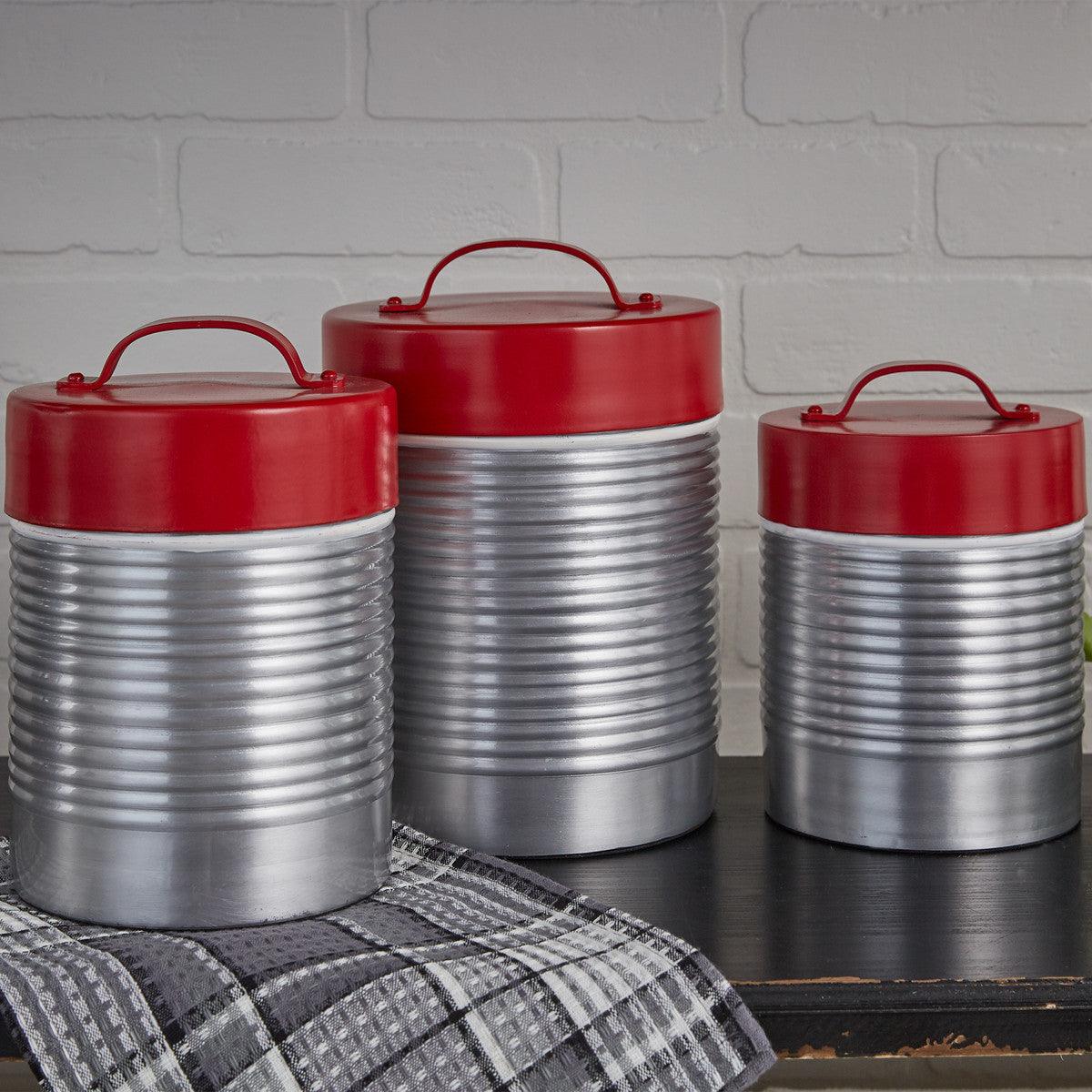 Vintage Thermos Canisters - Set of 3 - Park Designs - The Fox Decor