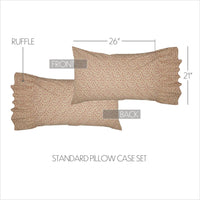 Thumbnail for Camilia Ruffled Standard Pillow Case Set of 2 21x26+8 VHC Brands - The Fox Decor