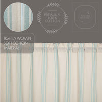 Thumbnail for Grain Sack Aqua Prairie Long Panel Set of 2 84x36x18 VHC Brands - The Fox Decor