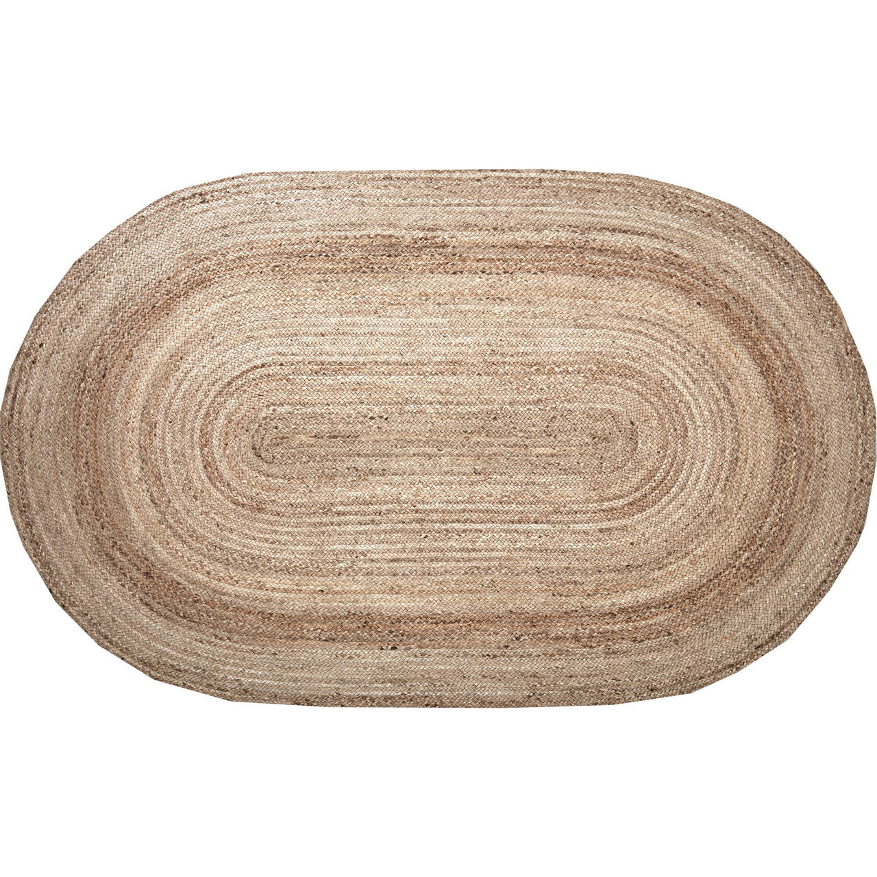 Natural Jute Rug Oval w/ Pad 60x96 - The Fox Decor