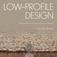 Natural Jute Rug Oval w/ Pad 60x96 - The Fox Decor