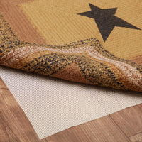 Kettle Grove Jute Rug Rect Stencil Star w/ Pad 36x60 - The Fox Decor