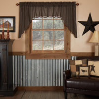 Thumbnail for Kettle Grove Plaid Swag Scalloped Set of 2 36x36x16 VHC Brands - The Fox Decor
