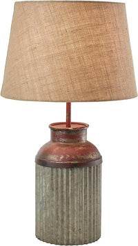 Thumbnail for Crimped Canister Lamp with Shade - Park Designs