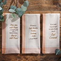 I'll Have A Cafe Sentiment Dishtowel - Set of 6 Park Designs - The Fox Decor