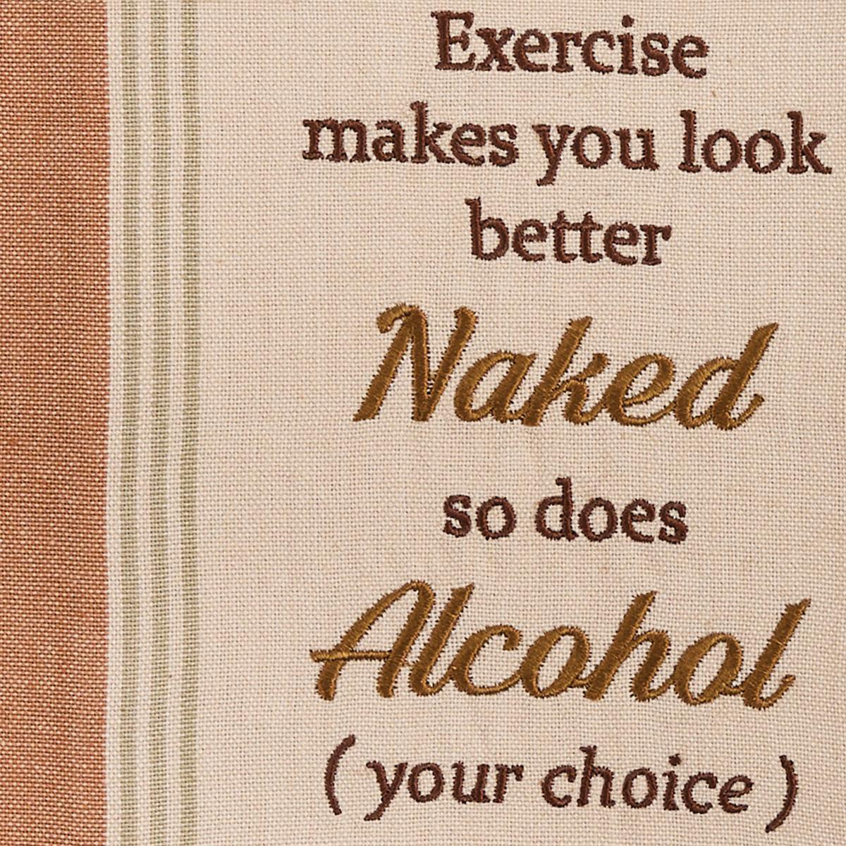 Exercise Makes You Look Sentiment Dishtowel - Set of 6 Park Designs - The Fox Decor