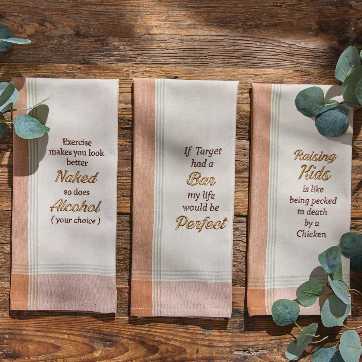 If Target Had A Bar Sentiment Dishtowel - Set of 2 Park Designs - The Fox Decor