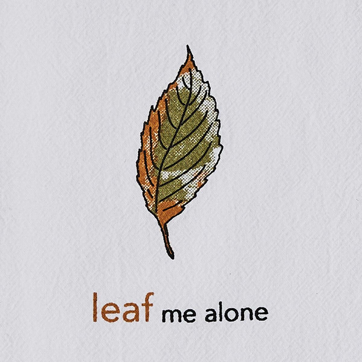 Leaf Me Alone Sentiment Dishtowel - Set of 2 Park Designs - The Fox Decor