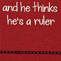 Give A Man Sentiment Dishtowel - Set of 2 Park Designs - The Fox Decor