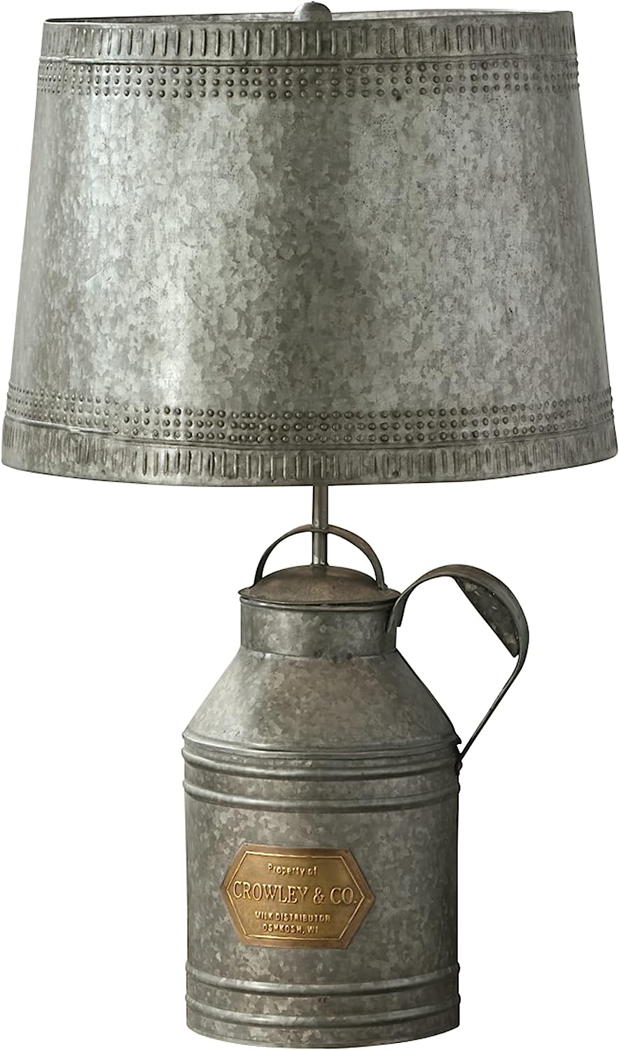 Antique Milkcan Lamp With Tin Shade - Park Designs
