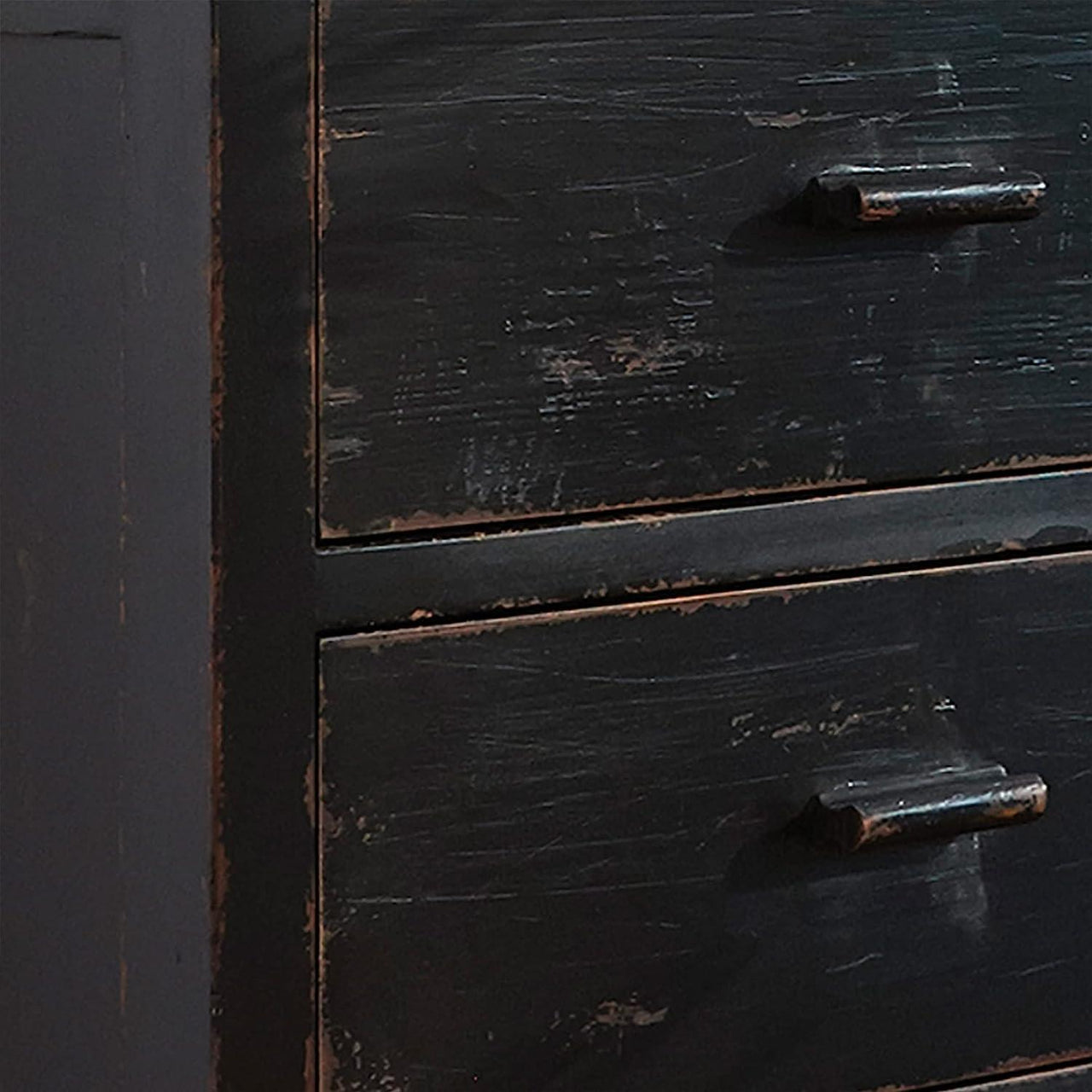 Cupboard - Aged Distressed Black Park Designs